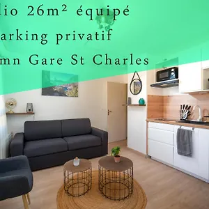 Equipe Avec Parking A 6min A Pied De La Gare St Charles Apartamento